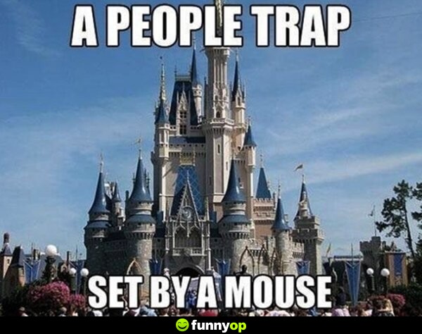A people trap set by a mouse.