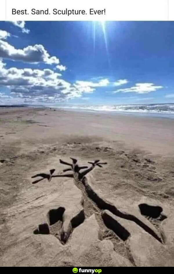 Best sand sculpture ever.