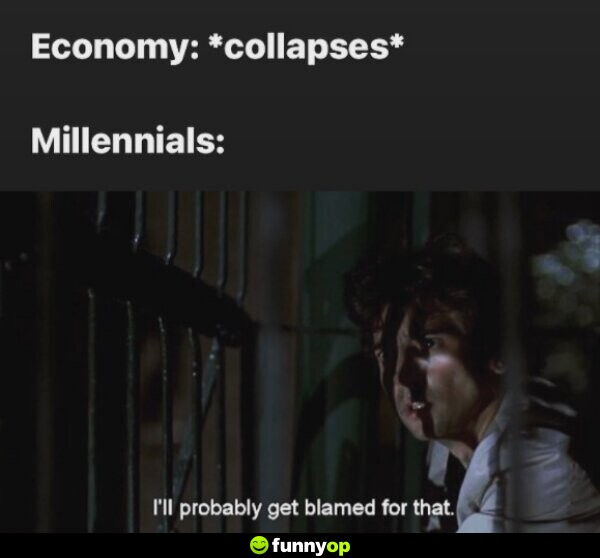 Economy: *collapses* Millennials: 