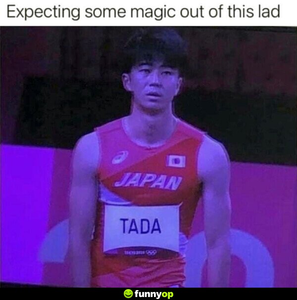 Expecting some magic out of this lad