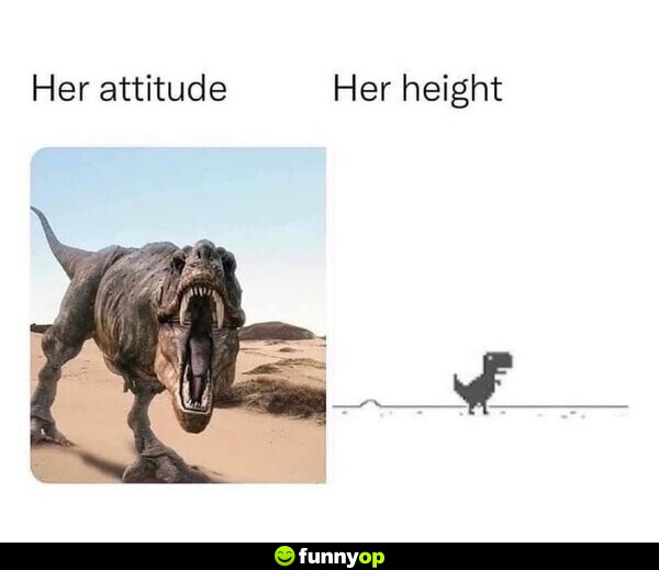 Her attitude vs her height