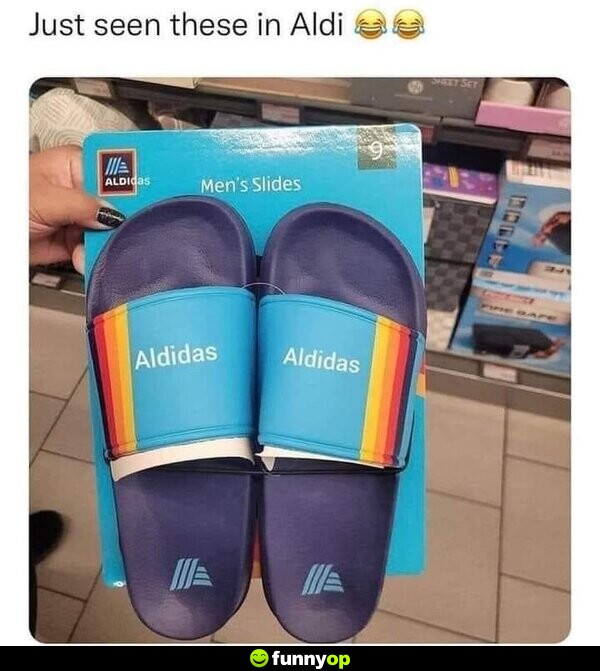 Just seen these in Aldi: Aldidas