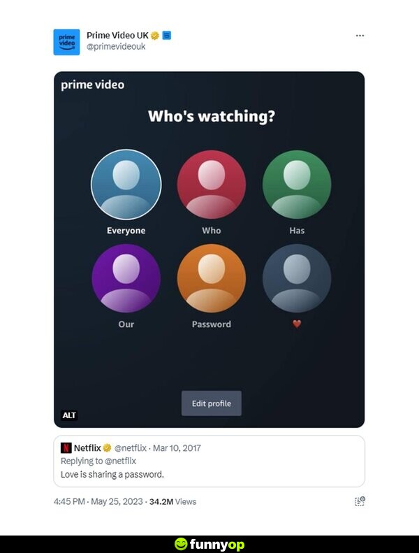 Prime Video: Who's watching? Everyone Who Has Our Password
