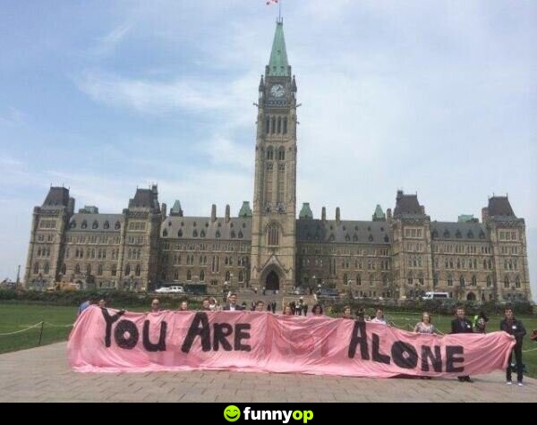 SIGN: You are not alone.