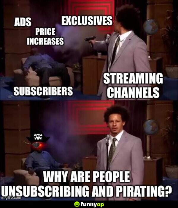 Streaming Channels: Ads, price increases, exclusives, subscribers Why are people unsubscribing and p*rating?