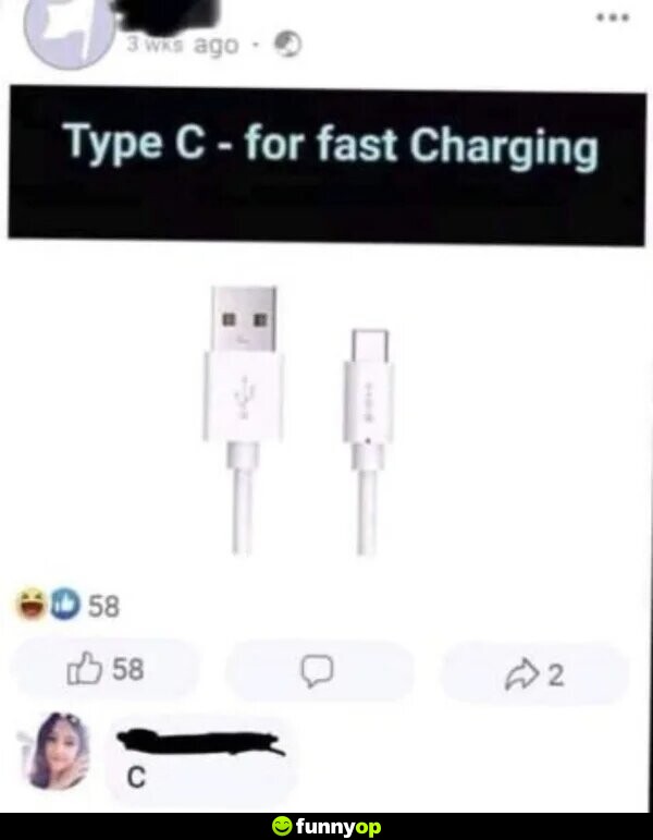 Type c for fast charging.