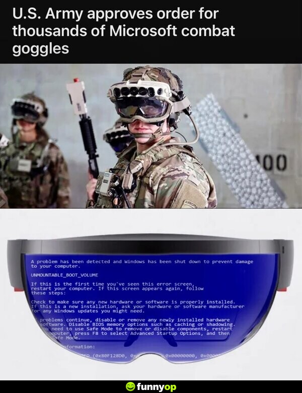 Us army approves order for thousands of microsoft combat goggles.