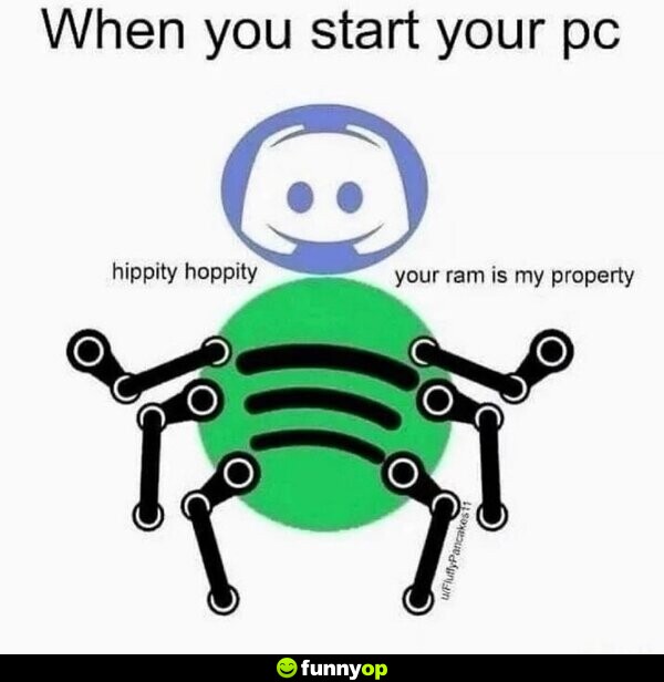 When you start your PC. Hippity hoppity, your ram is my property.